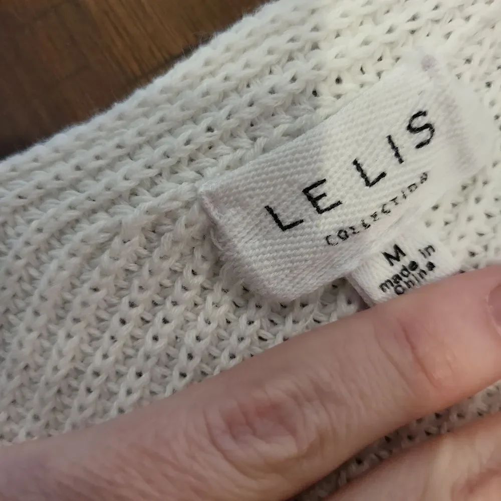 Vici Cable Knit Tank Medium Cream Color - Picture 4 of 6